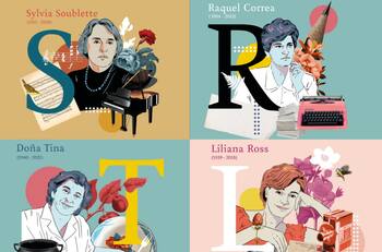 Mujeres, legados que inspiran: La exposición que rinde homenaje a destacadas figuras femeninas chilenas