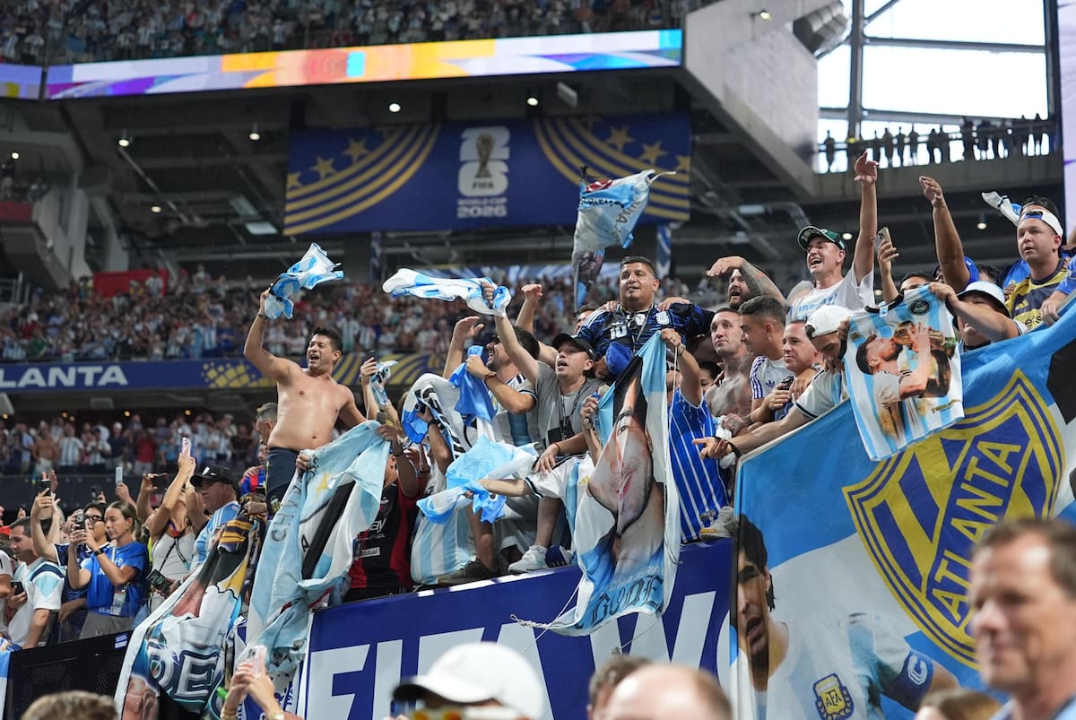 Hinchas de Argentina. Foto: EFE.