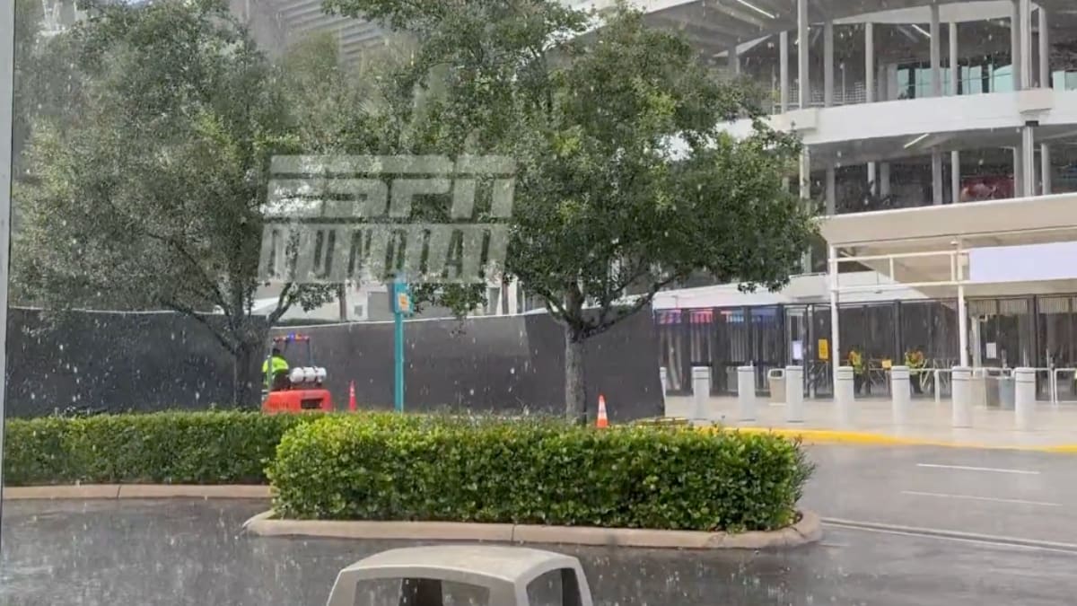 VIDEO | Miami en alerta: fuerte temporal amenaza el Brasil vs. Escocia y podría suspender el partido
