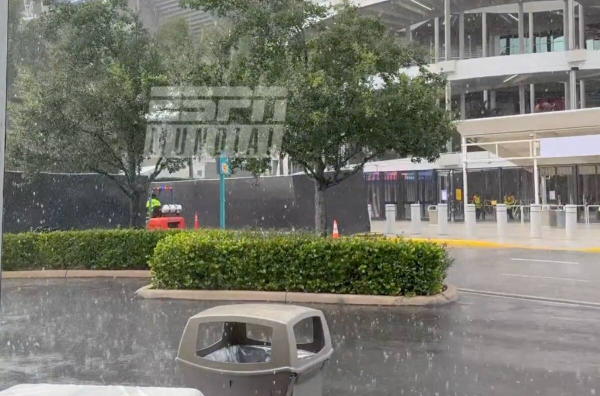 VIDEO | Miami en alerta: fuerte temporal amenaza el Brasil vs. Escocia y podría suspender el partido