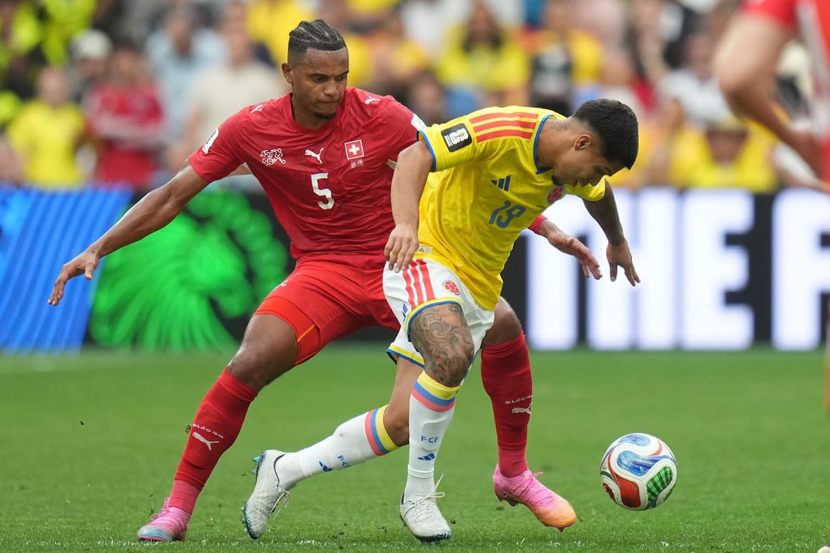Cucho Hernández, en el partido ante Suiza. Foto: EFE.