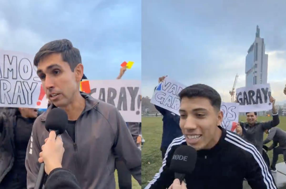 “Él es un referente”: árbitros realizan banderazo en Plaza Italia antes del debut de Garay en el Mundial