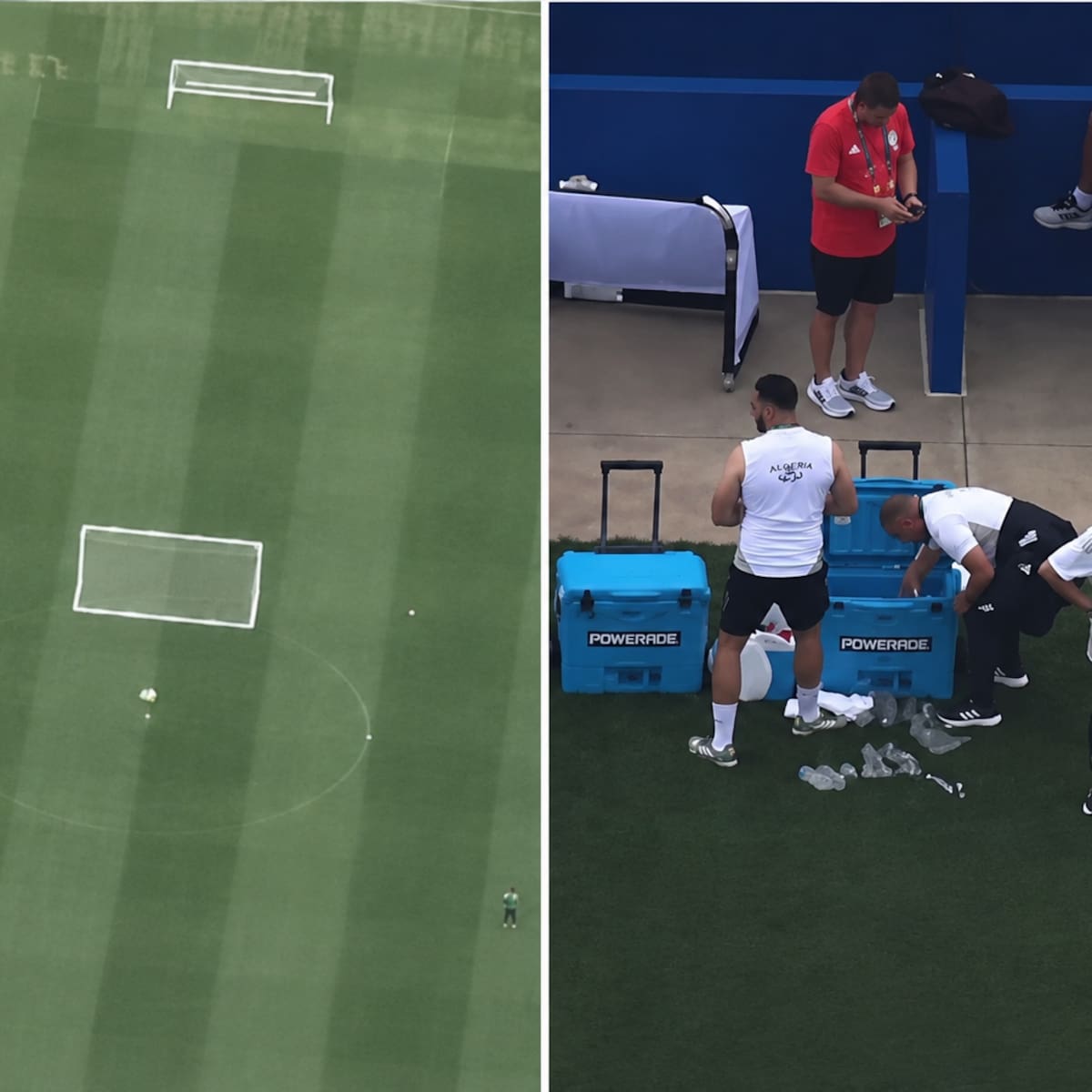 Escándalo mundialista: canal de TV usó drones para espiar las prácticas de Argelia antes del duelo con Argentina