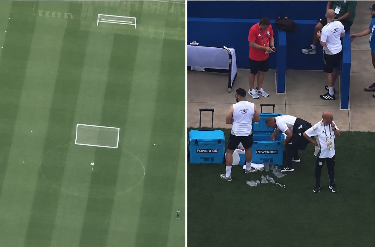 Escándalo mundialista: canal de TV usó drones para espiar las prácticas de Argelia antes del duelo con Argentina