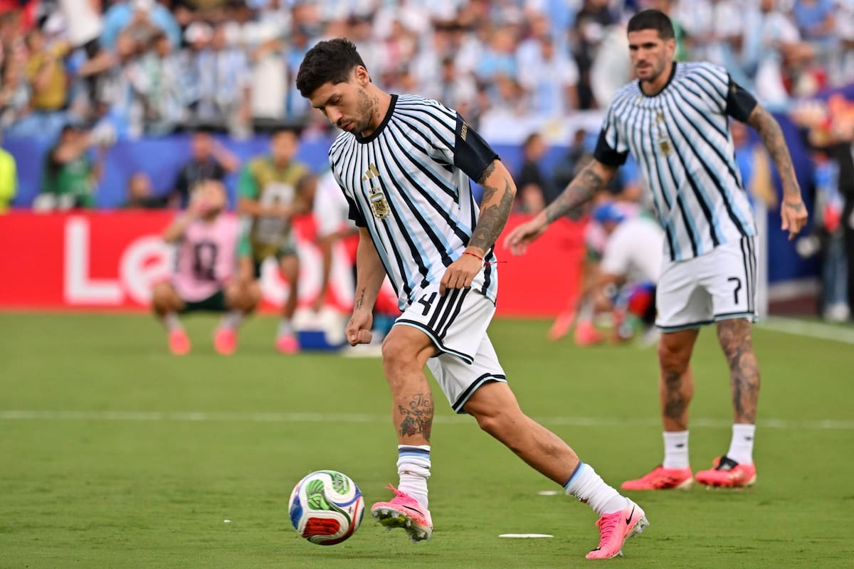 Argentina pierde a Gonzalo Montiel. Foto: EFE.