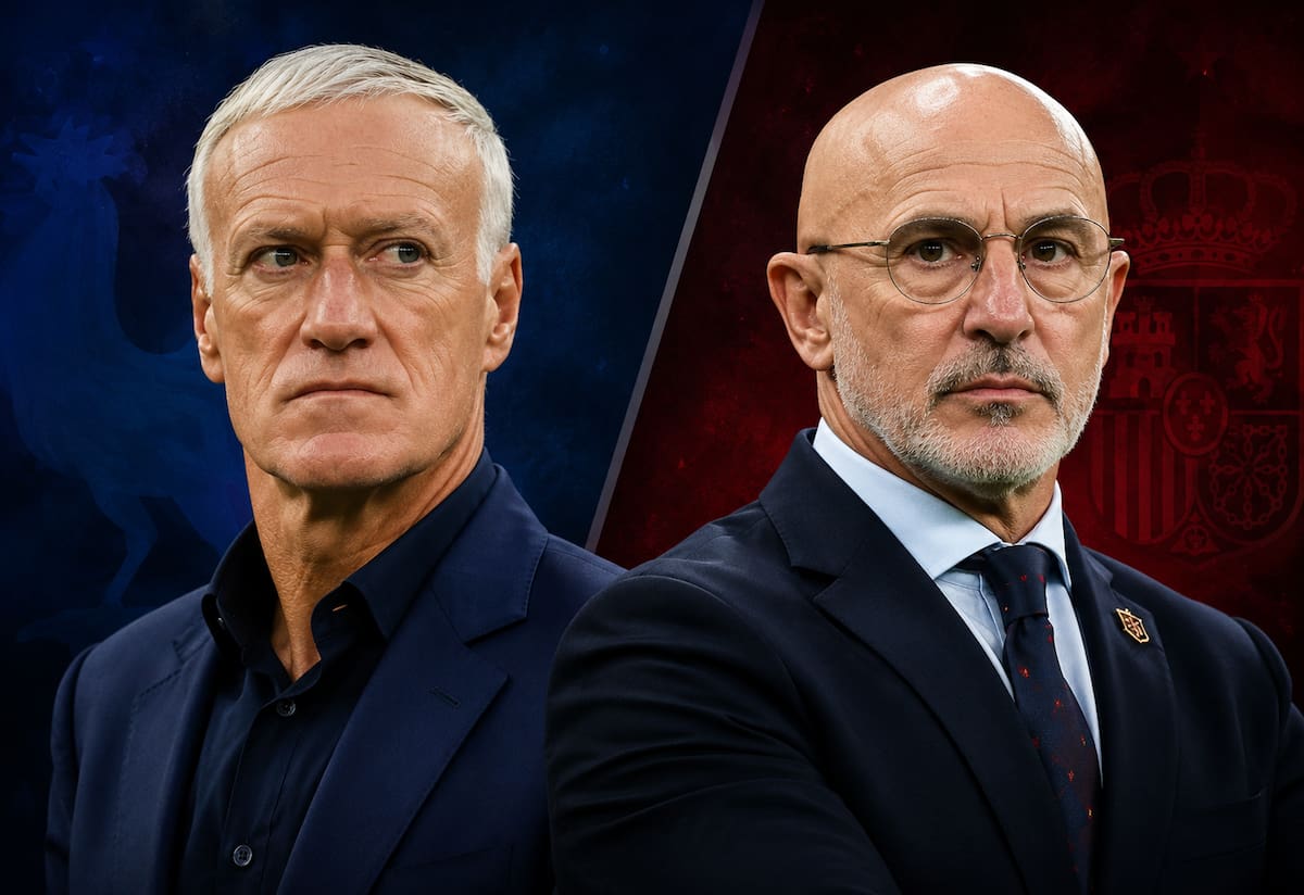El inesperado cruce entre Deschamps y De la Fuente antes de la semifinal del Mundial.