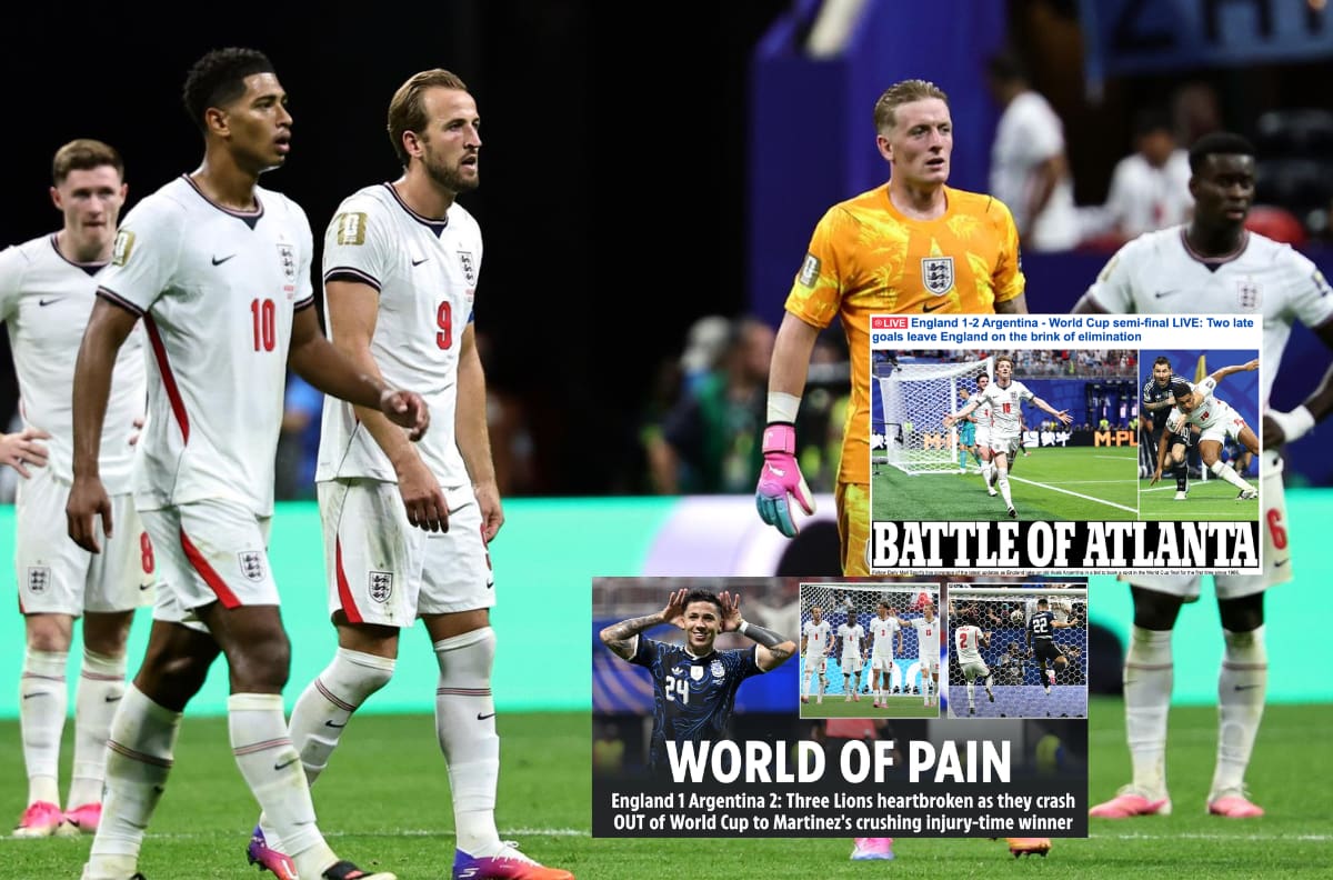 “Una derrota humillante”: la reacción de la prensa inglesa tras la caída ante Argentina en el Mundial