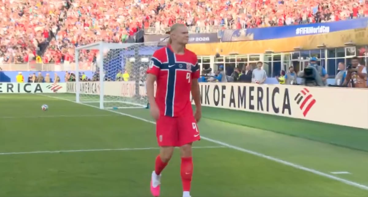 VIDEO | Haaland arrasa en su debut mundialista: marca un doblete y lanza su candidatura a figura.