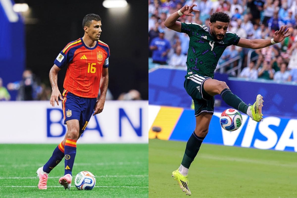 España enfrenta a Arabia Saudita, con la obligación de confirmar que es el favorito del Grupo H. Fotos: Real Federación Española y EFE.