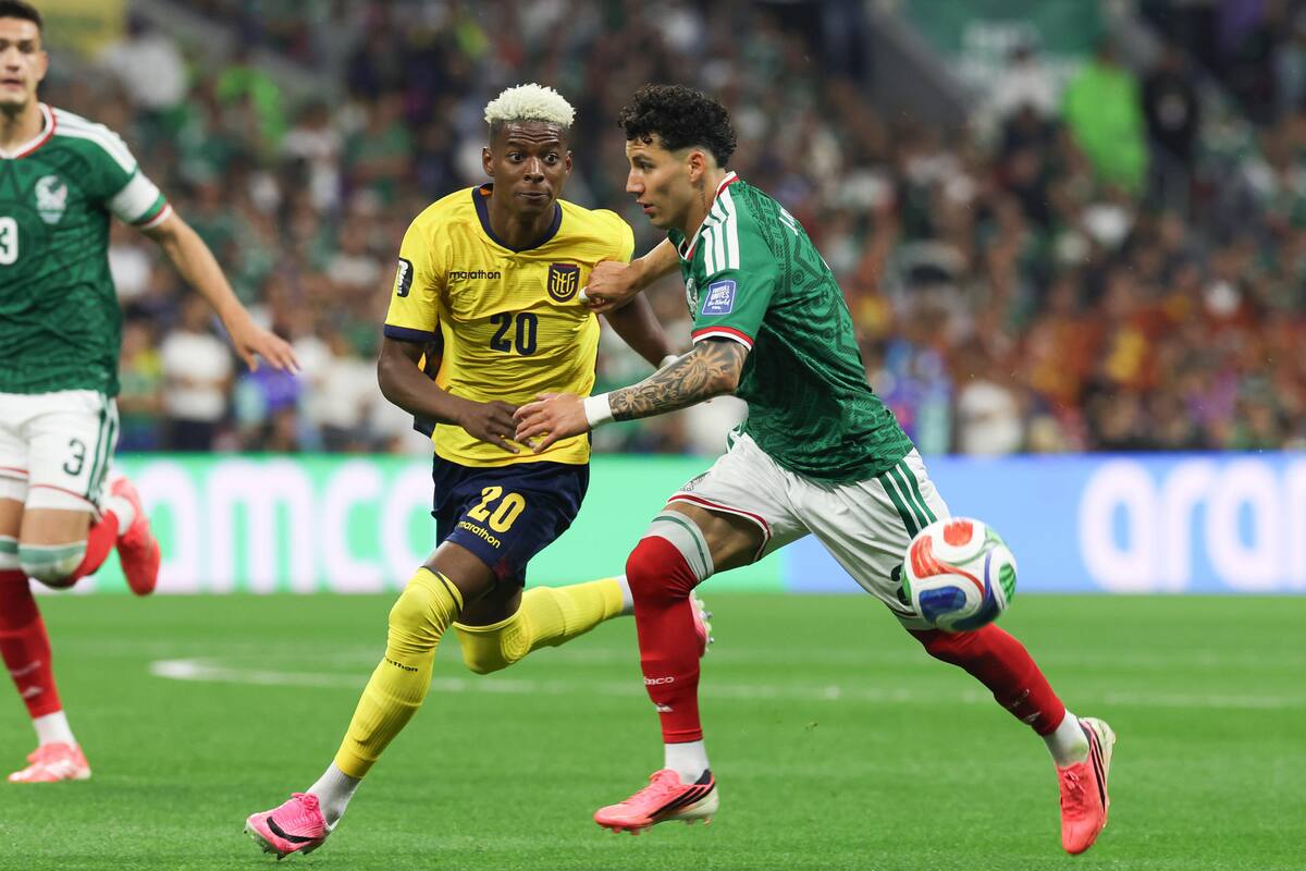 Ecuador cayó ante México. Foto: EFE.