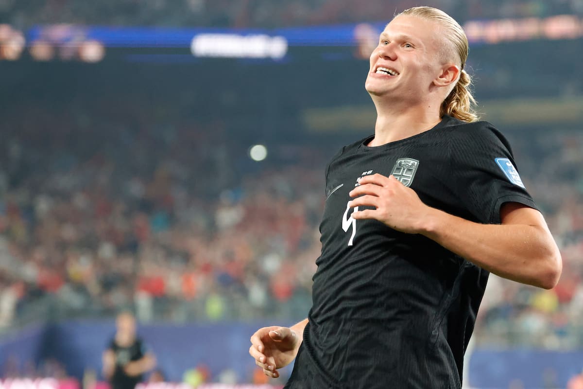 Erling Haaland, el goleador de Noruega. Foto: EFE.