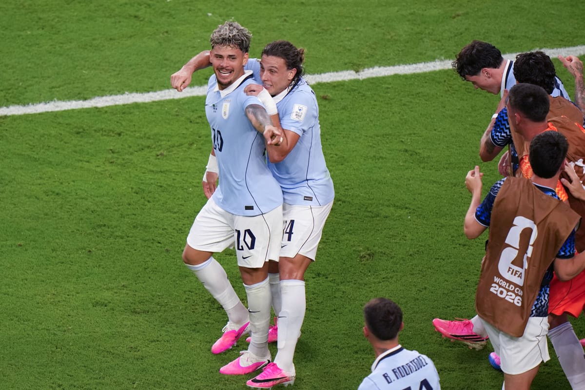 VIDEO | El agónico gol de Maxi Araújo para el 1-1 definitivo de Uruguay frente a Arabia Saudita. Foto: EFE.