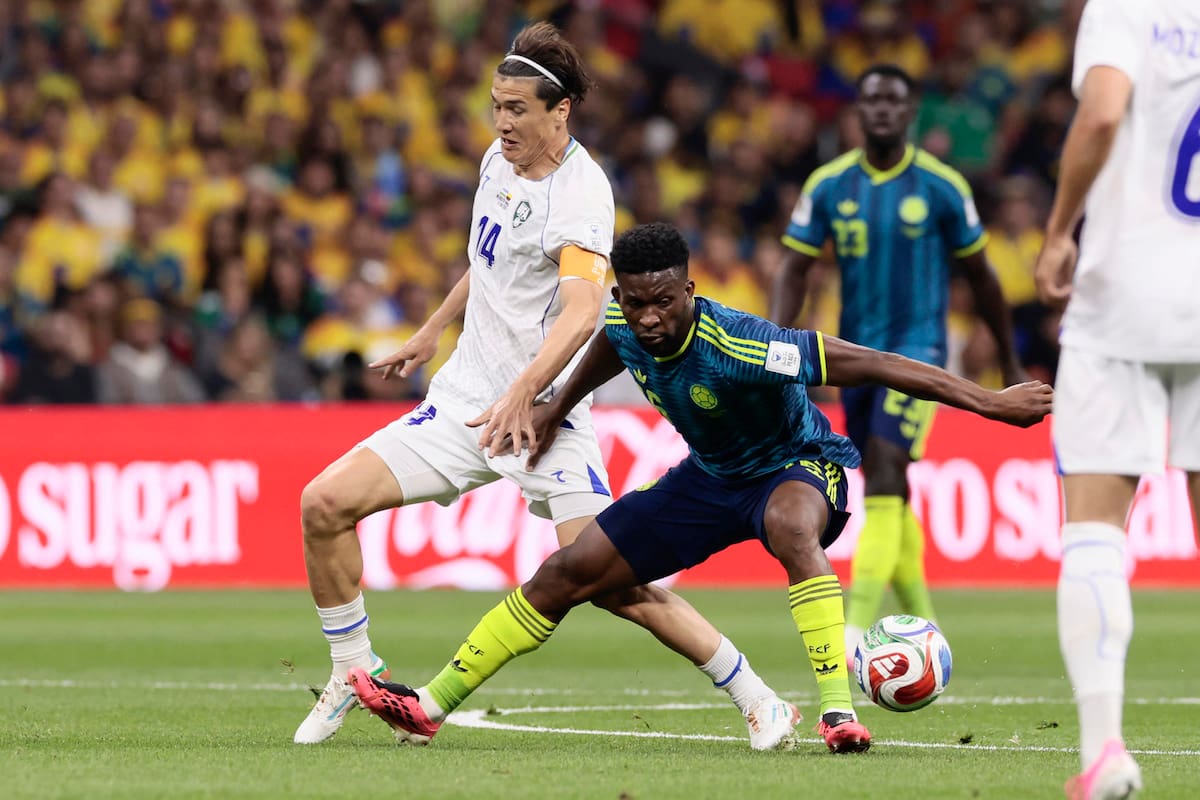 Colombia se mide ante Uzbekistán en Ciudad de México. Foto: EFE.