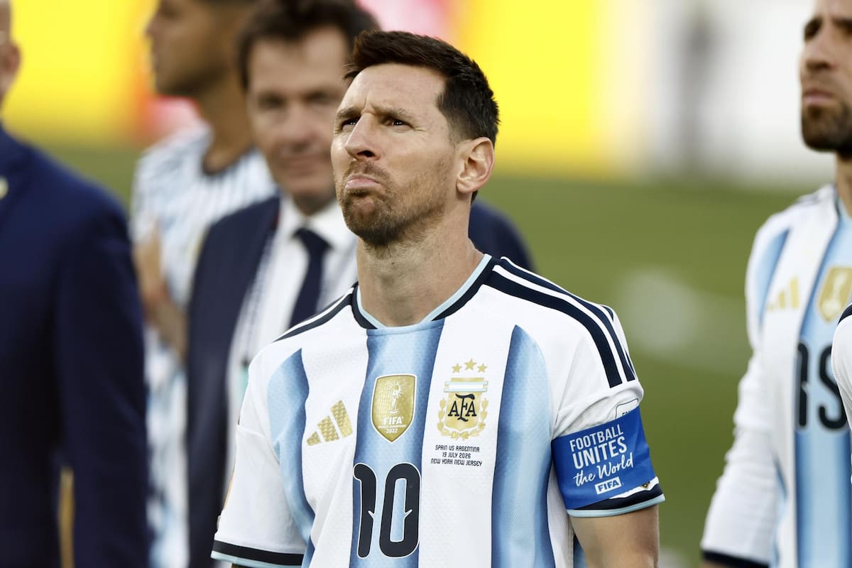 Lionel Messi tras perder la final 2026. Foto: EFE.
