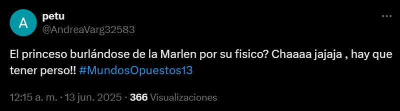Algunas de las furiosas reacciones en contra de Princeso y Yoan por sus burlas hacia Marlen Olivari.