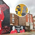 Al lo Liverpool en Inglaterra: inauguran en Coquimbo mural en honor a los campeones del fútbol chileno