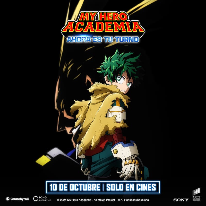 “My Hero Academia: Ahora es tu turno” se estrena el 10 de octubre