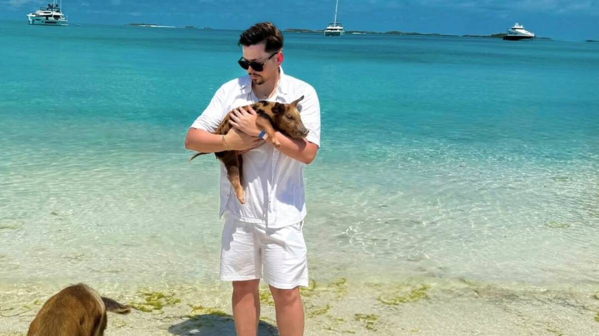 Así son las espectaculares vacaciones de Nano Calderón en Bahamas