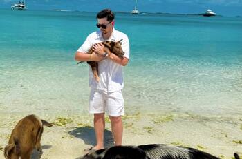 Así son las espectaculares vacaciones de Nano Calderón en Bahamas