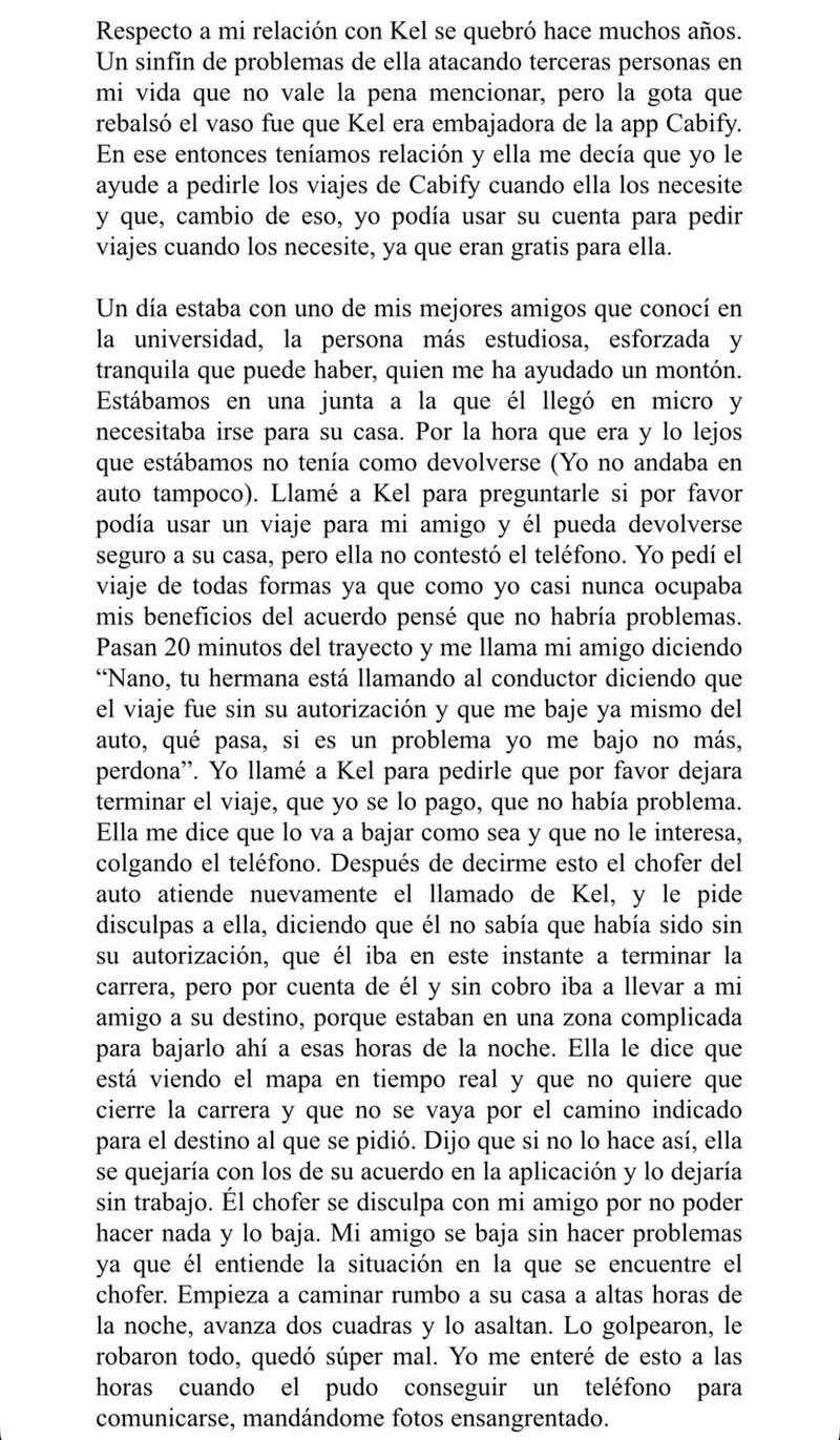 El empresario reveló por qué se distanció de Kel.