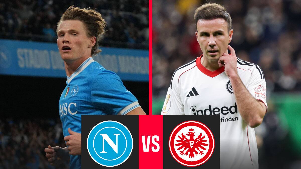 MARCADOR FINAL | Napoli 0 - Eintracht Frankfurt 0 por Champions League 2025-2026