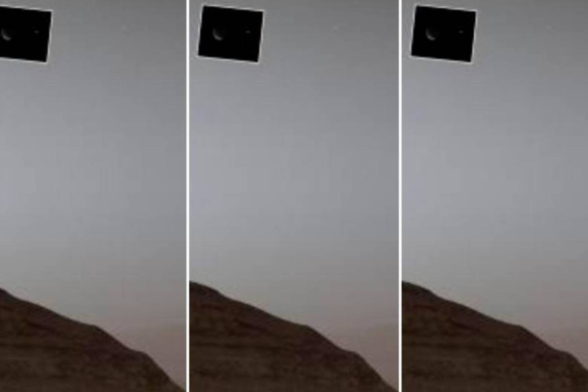 Rover Curiosity logra la primera imagen de la Tierra y Fobos.