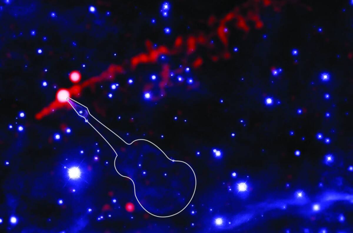 NASA capta impresionante “guitarra lanzallamas” en el espacio