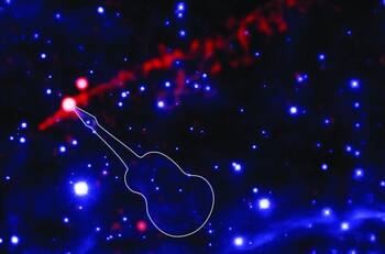 NASA capta impresionante “guitarra lanzallamas” en el espacio