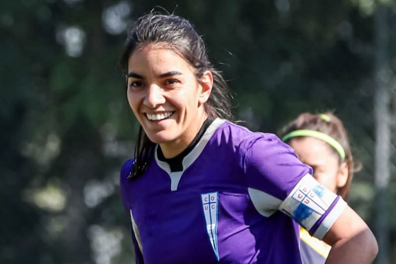 La portera en su periodo de capitana de Universidad Católica. Foto: @cruzadosoficial en Instagram