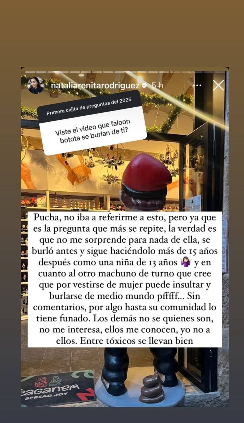 respondió por redes sociales a Faloon Larraguibel y Botota Fox.
