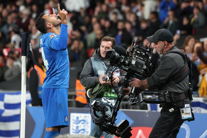 Grecia le ganó a Inglaterra en Wembley. EFE