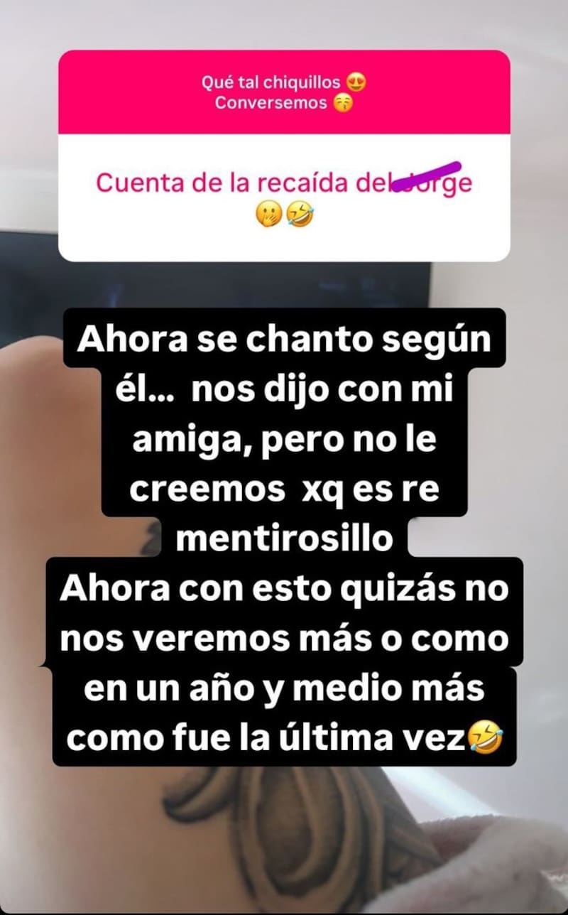 Natthy Chilena sigue hablando de Jorge Valdivia. Créditos: Instagram