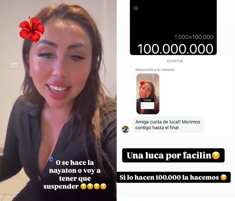 La inlfuencer planteó la idea de una Nayatón. Créditos: Instagram