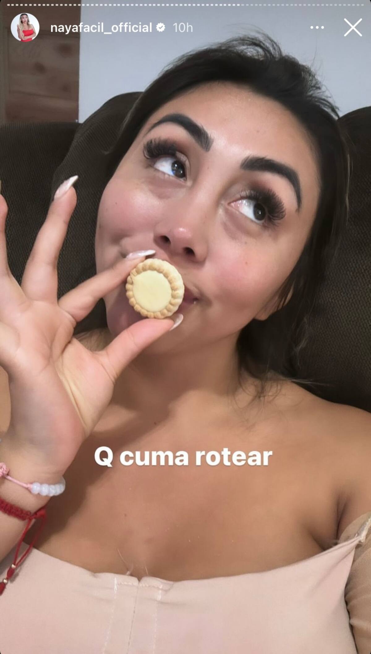 Naya Fácil y su reacción tras el comentario de Teresa Marinovic.