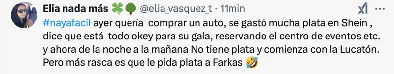 La infuencer se llenó de críticas.