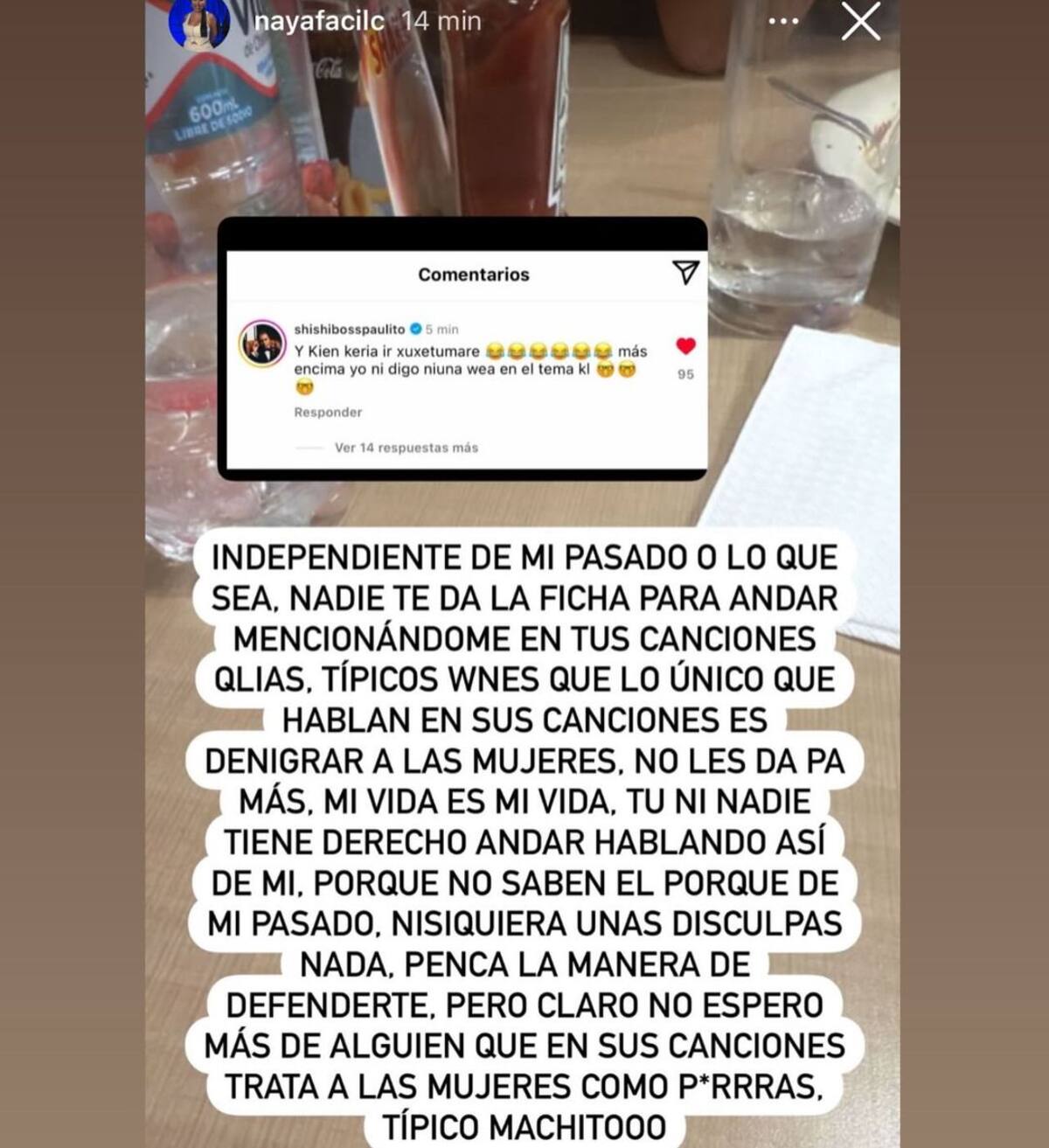 Esta fue la tajante respuesta de la influencer.