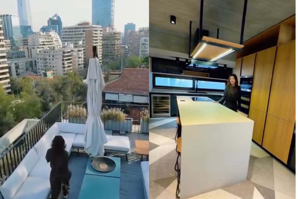 La influencer mostró su penthouse.