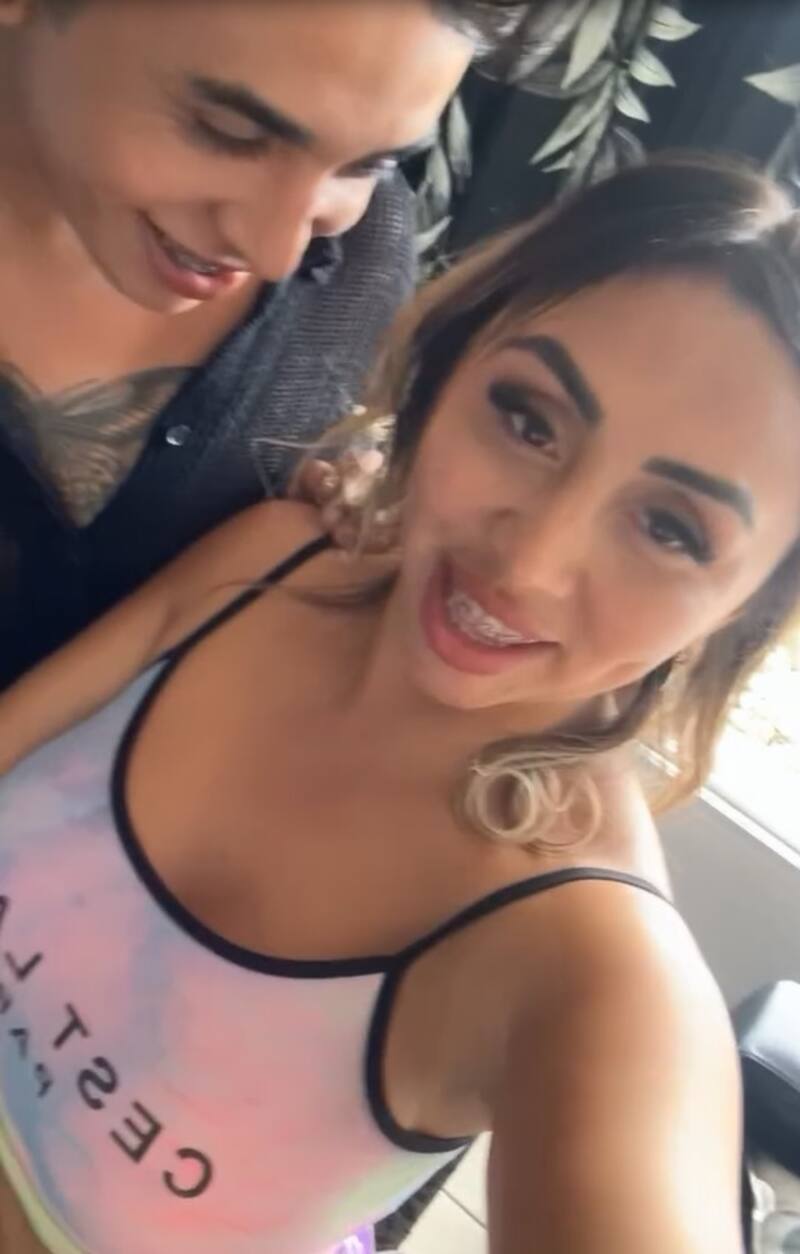 Naya Fácil contó que Hans Valdés no era tan tímido. Créditos: Instagram