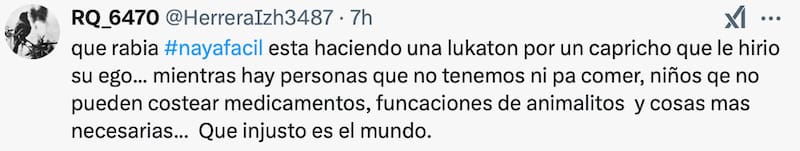 La infuencer se llenó de críticas.