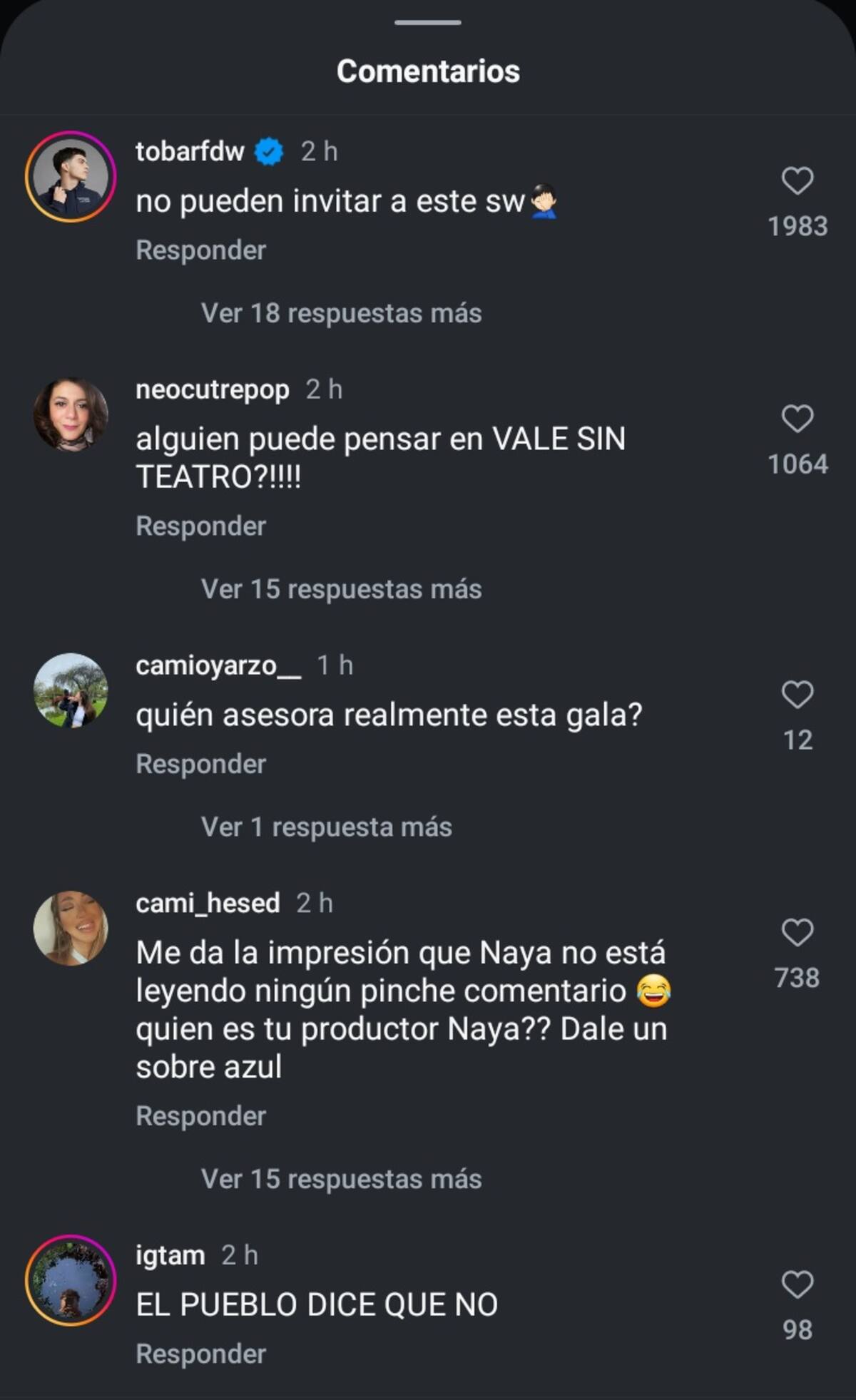 La influencer fue cuestionada por invitar a Sebastián Ramírez. Créditos: Instagram.