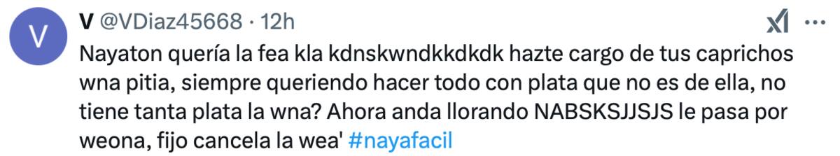 La infuencer se llenó de críticas.