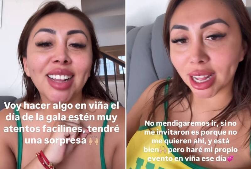 La creadora se lanzó no fue invitada a la Gala del Festival de Viña. Créditos: Instagram