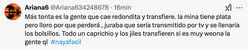 La infuencer se llenó de críticas.