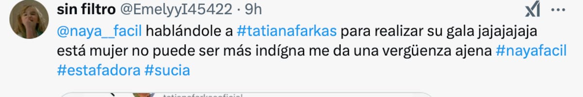 La infuencer se llenó de críticas.