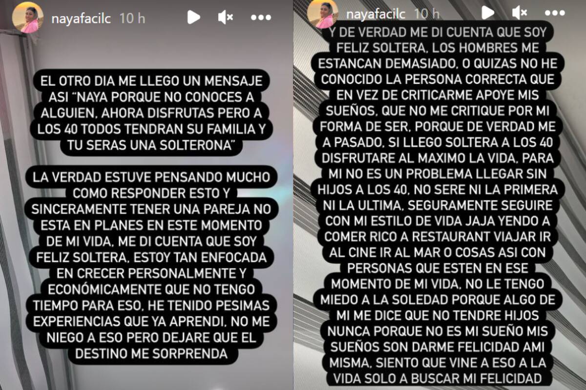 Naya Fácil se sincera sobre tener pareja