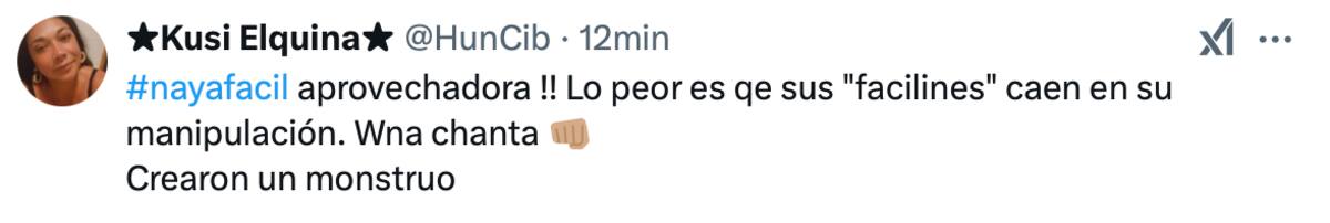 La infuencer se llenó de críticas.