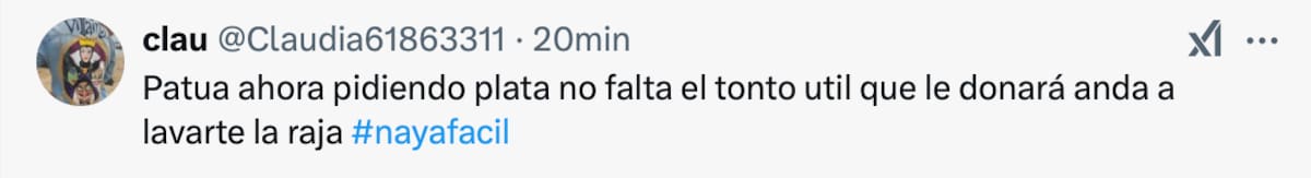 La infuencer se llenó de críticas.