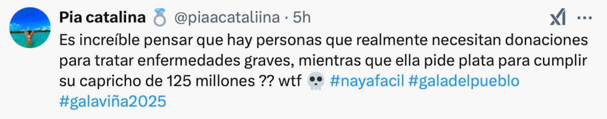 La infuencer se llenó de críticas.