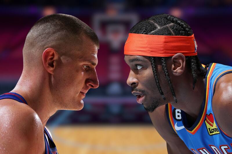 Shai Gilgeous-Alexander y Nikola Jokić