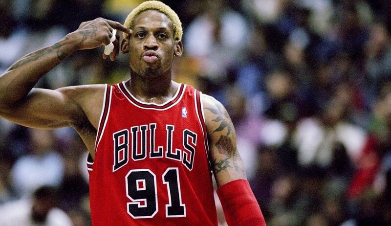 Dennis Rodman, en su época en los Chicago Bulls.